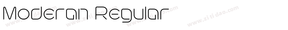 Moderan Regular字体转换